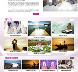 Mẫu website ảnh viện áo cưới AVAC01