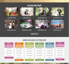 Mẫu website ảnh viện áo cưới AVAC02