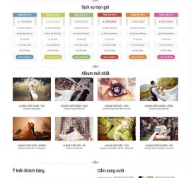 Mẫu website ảnh viện áo cưới AVAC10