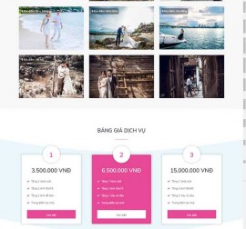 Mẫu website ảnh viện áo cưới AVAC12