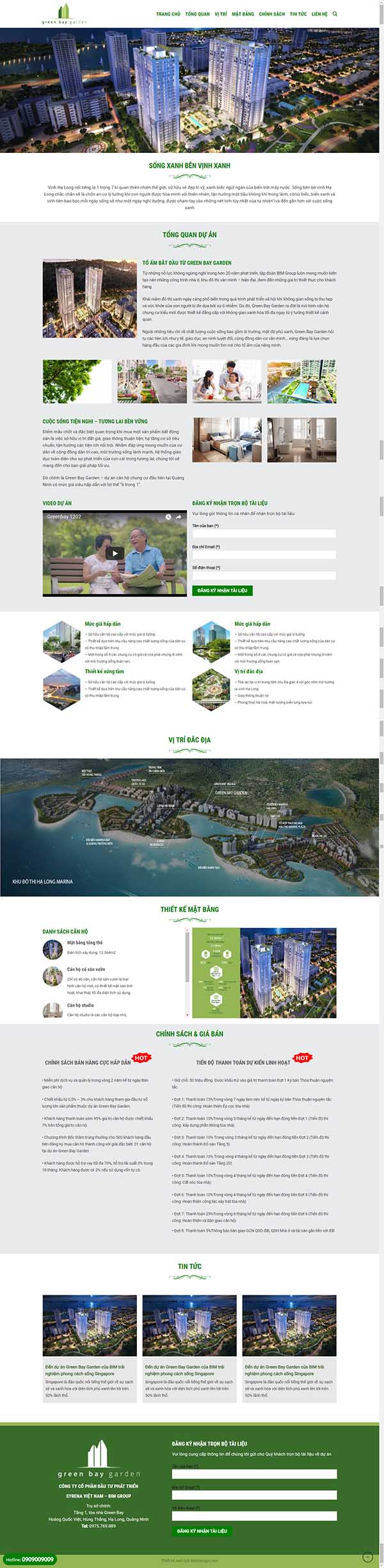Thiết kế Mẫu website bất động sản 11