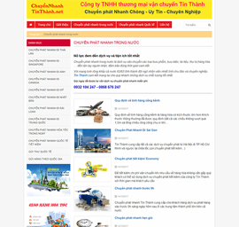 Thiết kế Mẫu website chuyển phát nhanh 05