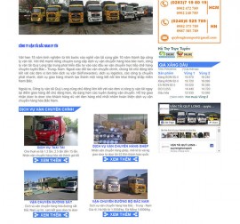 Mẫu Website Công Ty Vận Tải VT08