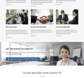 Mẫu Website Công Ty Vận Tải VT09