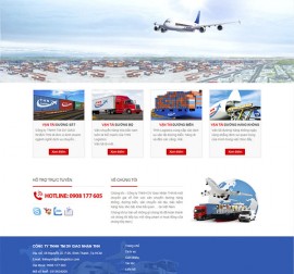 Mẫu Website Công Ty Vận Tải VT14