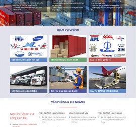 Mẫu Website Công Ty Vận Tải VT15