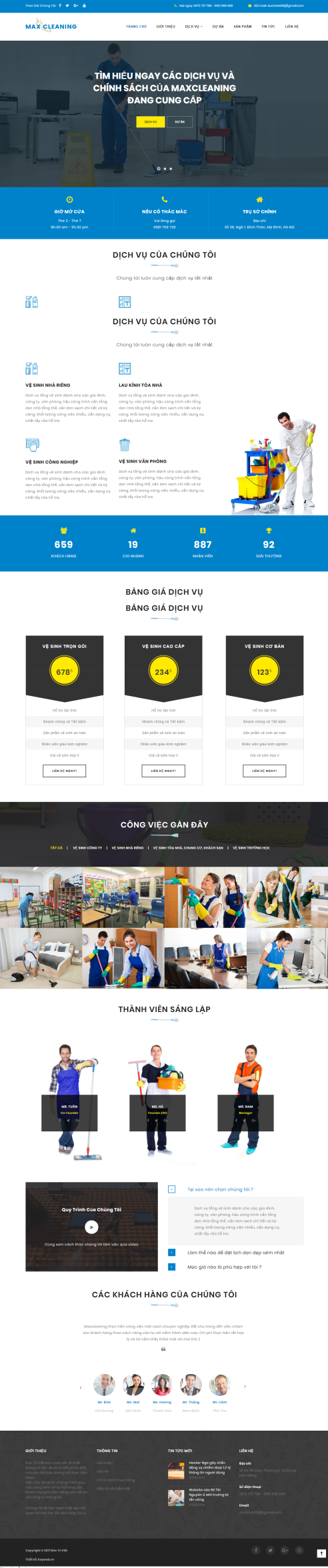 Mẫu website dọn nhà DN02