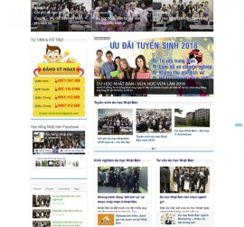 Mẫu website du học DH05