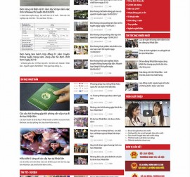 Mẫu website du học DH12