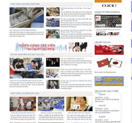 Mẫu website du học DH13