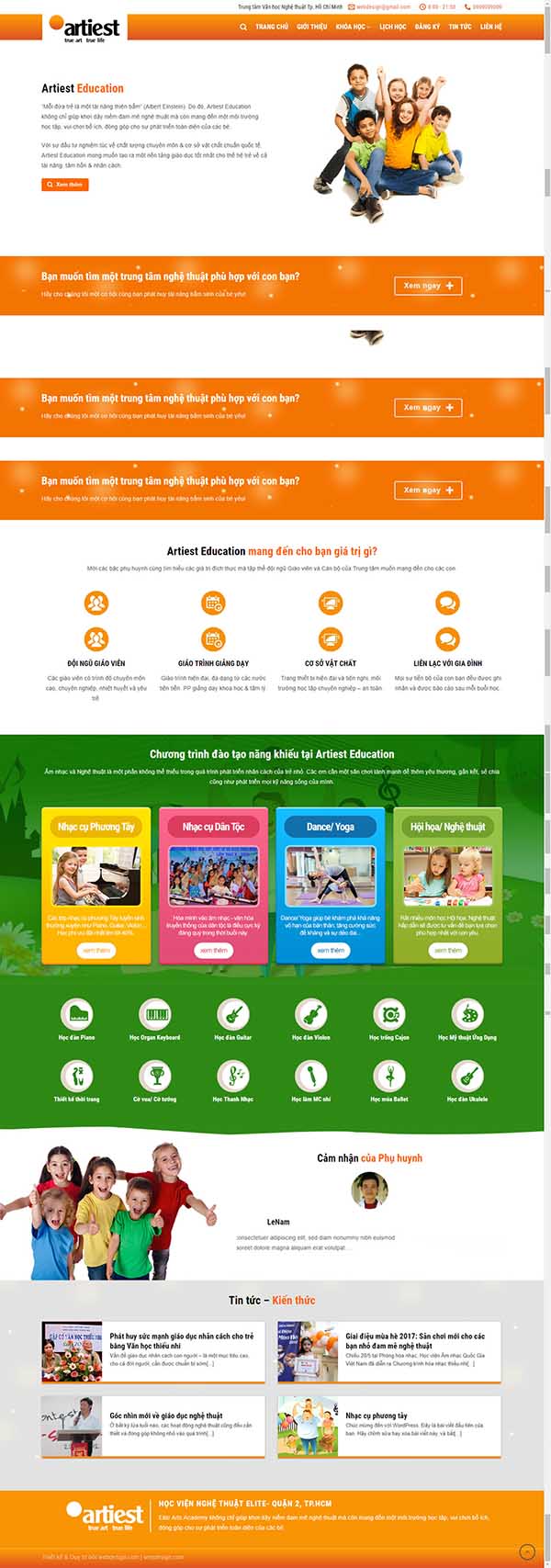 Thiết kế Mẫu website giáo dục đào tạo 04