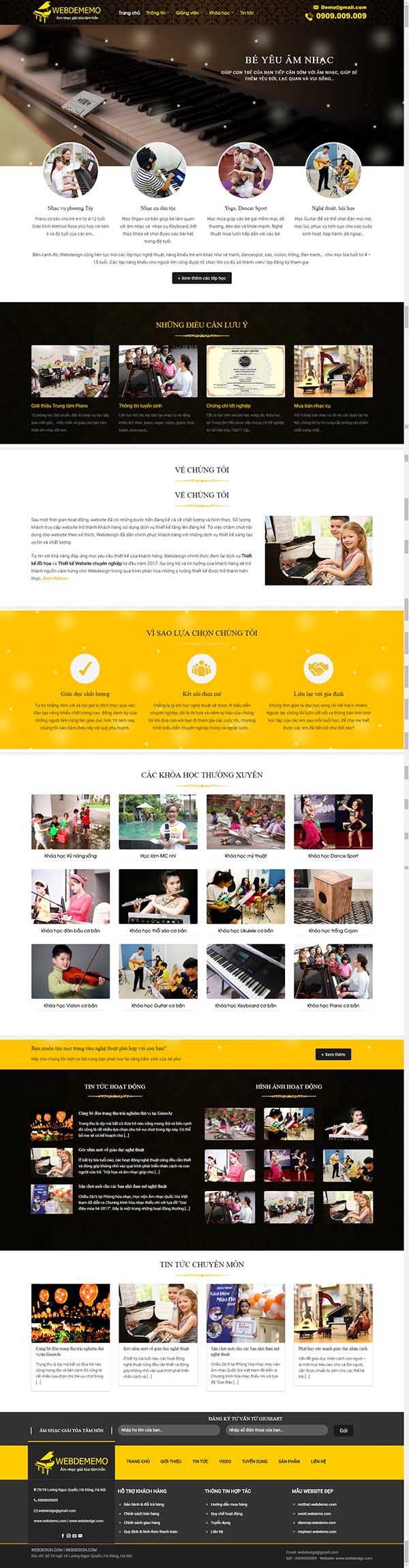 Thiết kế Mẫu website giáo dục đào tạo 06