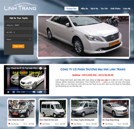Thiết kế Mẫu website giới thiệu công ty ô tô - xe máy