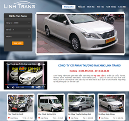 Mẫu website giới thiệu công ty ô tô - xe máy