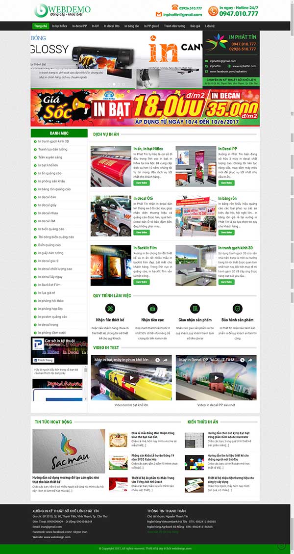 Thiết kế Mẫu website in ấn 12