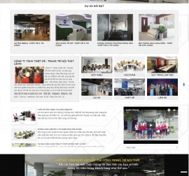 Mẫu website kiến trúc nội thất KTNT09