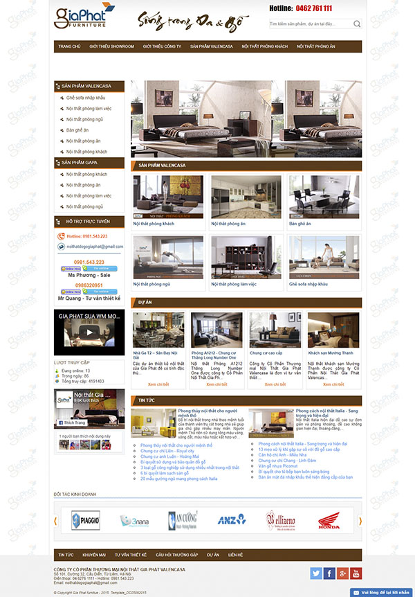 Thiết kế Mẫu website kiến trúc nội thất KTNT12