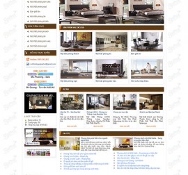 Mẫu website kiến trúc nội thất KTNT12