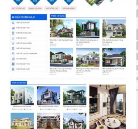 Mẫu website kiến trúc nội thất KTNT16