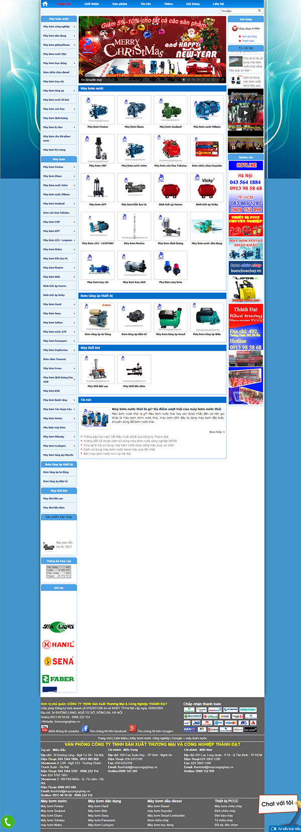Thiết kế Mẫu Website Máy Bơm MB03