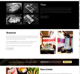 Mẫu website nhà hàng khách sạn 13