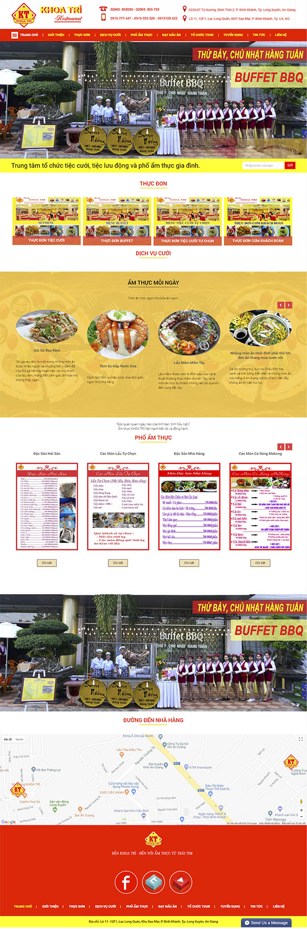 Thiết kế Mẫu website nhà hàng khách sạn NHKS04