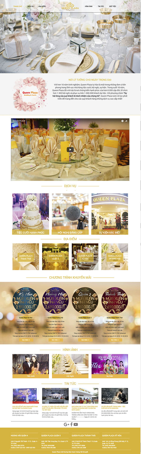 Thiết kế Mẫu website nhà hàng khách sạn NHKS06
