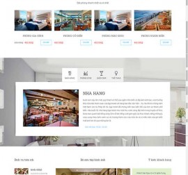 Mãu website nhà hàng khách sạn NHKS12
