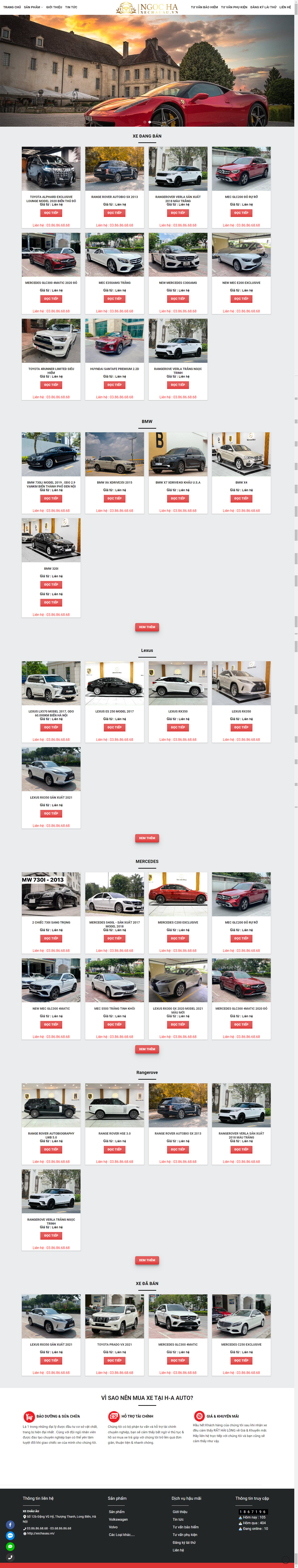Thiết kế mẫu website cơ bản ô tô xe máy 30