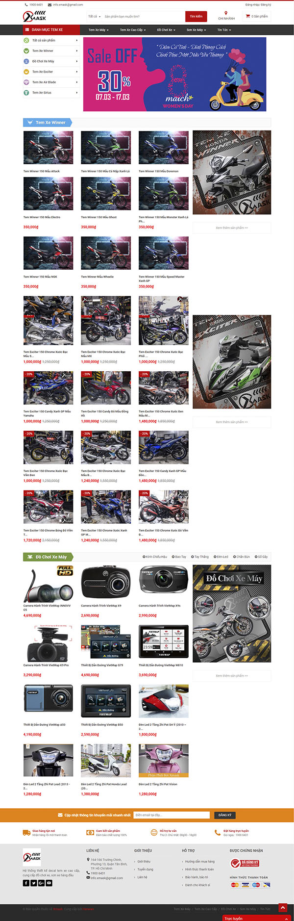 Thiết kế Mẫu website ô tô xe máy OTXM02