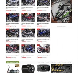 Mẫu website ô tô xe máy OTXM02