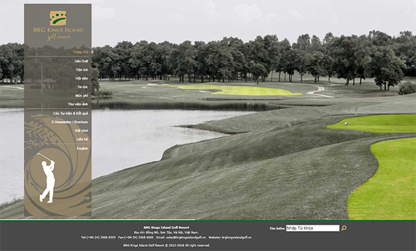 Thiết kế Mẫu Website Sân Golf SG01