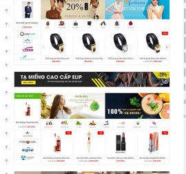Mẫu website siêu thị điện máy DM19