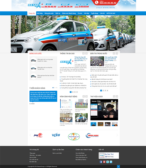Thiết kế Mẫu Website Taxi TAX05