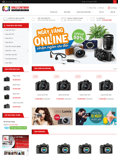 Thiết kế Mẫu website thiết bị an ninh 07