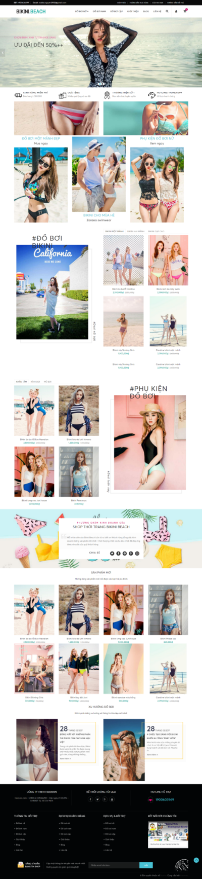 Mẫu website thời trang bikini 02