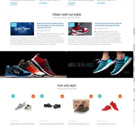 Mẫu website thời trang giày 01