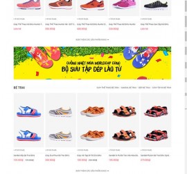 Mẫu website thời trang giày 02