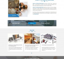 Mẫu website về thiết bị nội thất 01