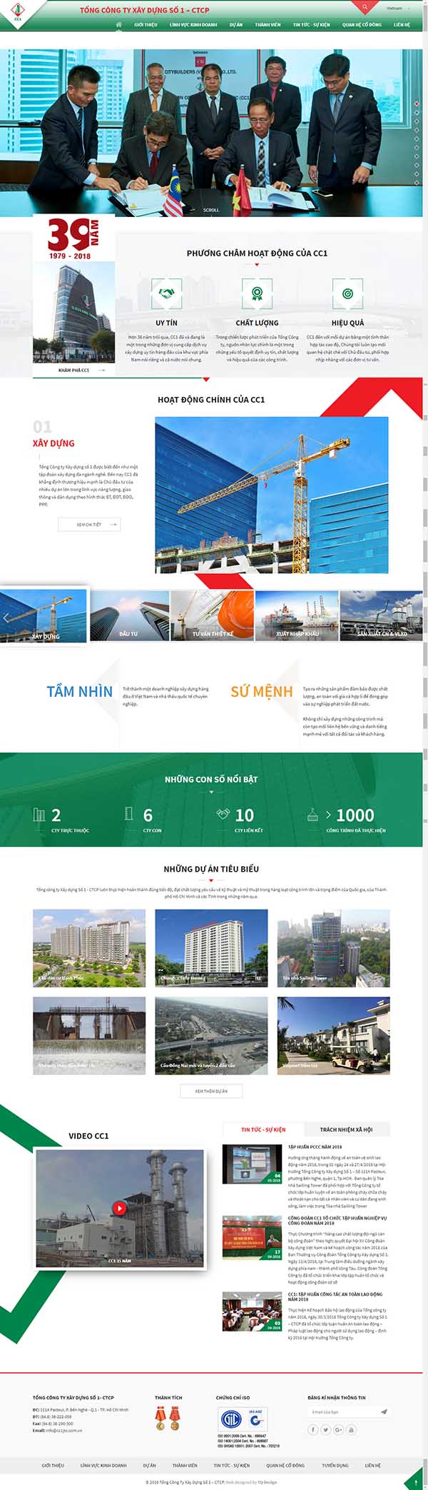 Thiết kế Mẫu website xây dựng 02