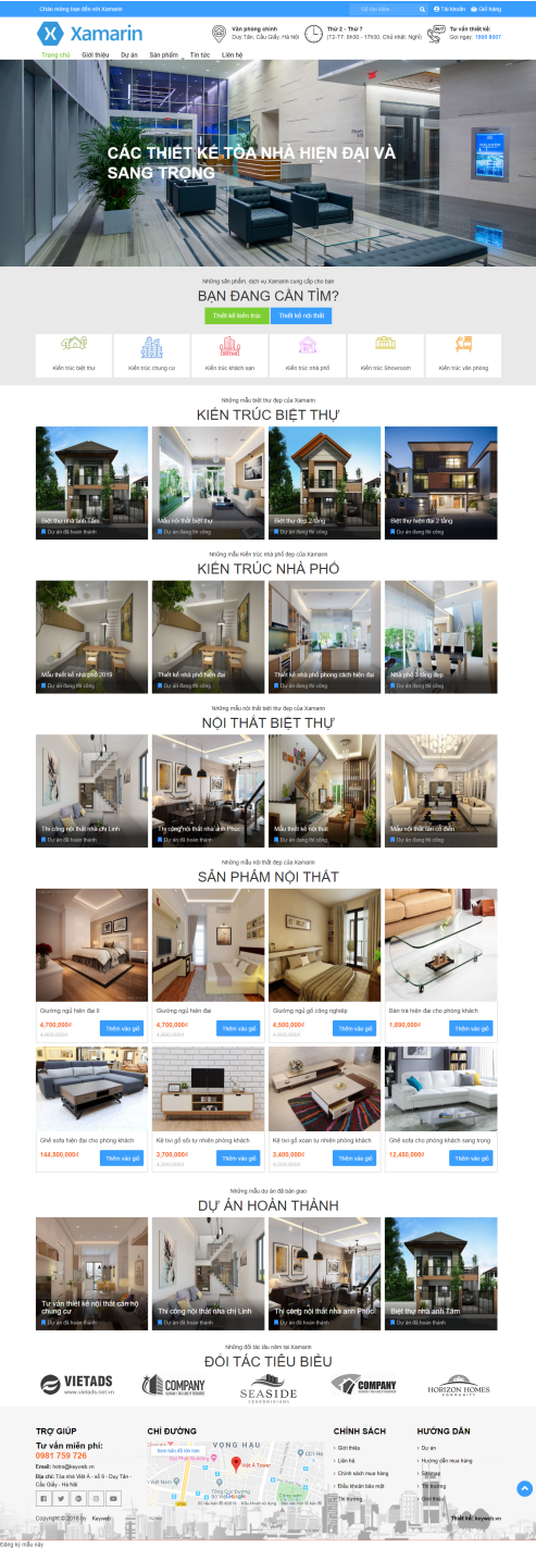 Thiết kế Mẫu website bất động sản 13