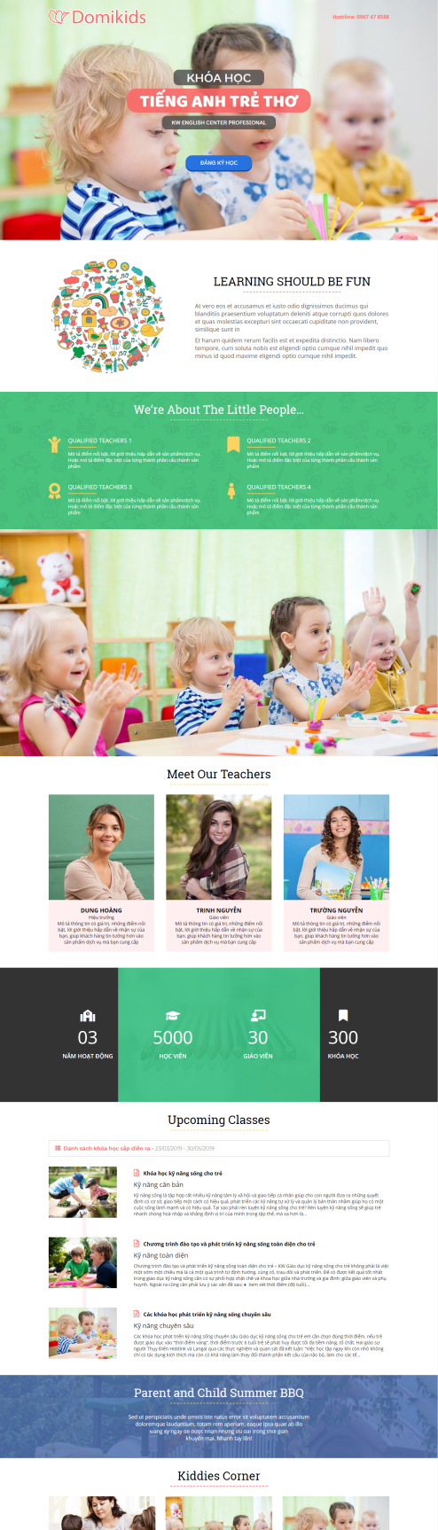 Thiết kế Mẫu website giáo dục đào tạo 10