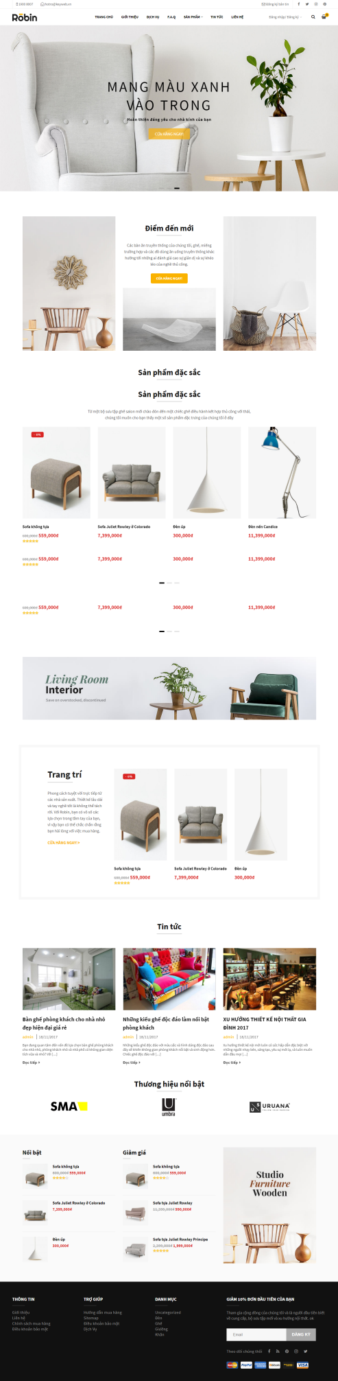 Thiết kế Mẫu website kiến trúc nội thất KTNT21