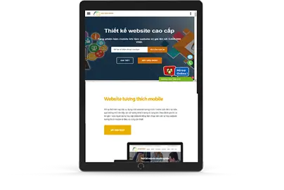 thiết kế website chuẩn mobile