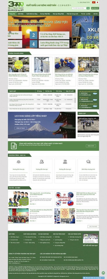 Thiết kế Mẫu website du học DH07