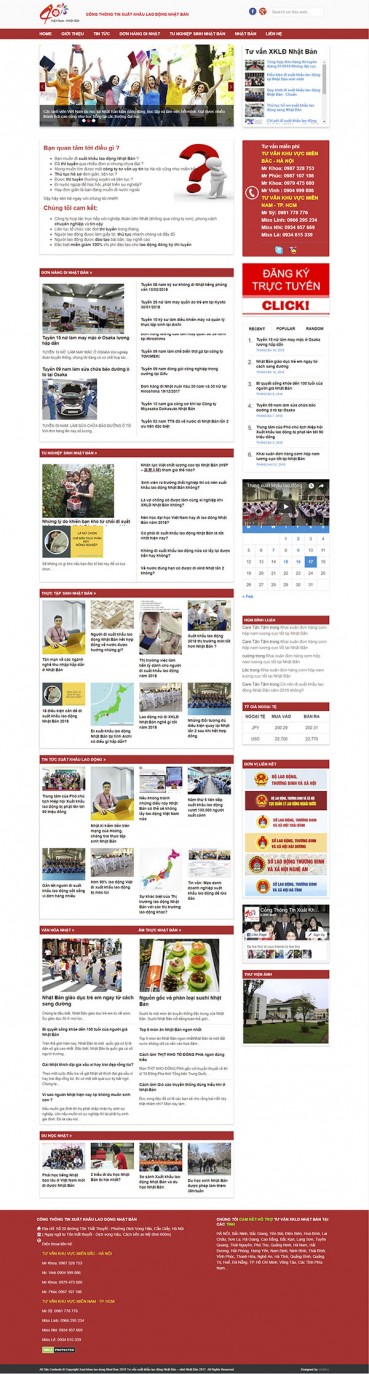 Thiết kế Mẫu website du học DH09
