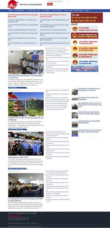 Thiết kế Mẫu website du học DH11