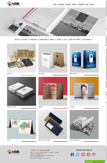 Thiết kế Mẫu website in ấn 10