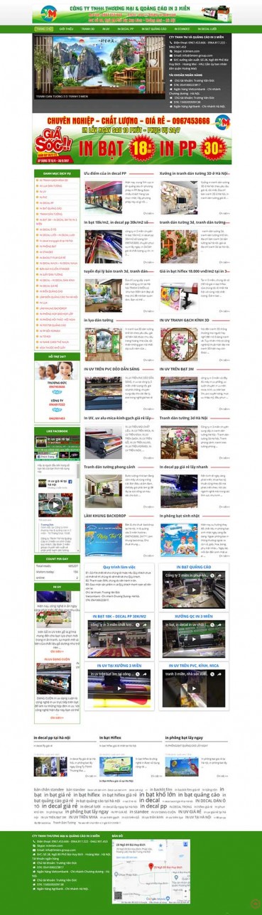 Thiết kế Mẫu website in ấn 11