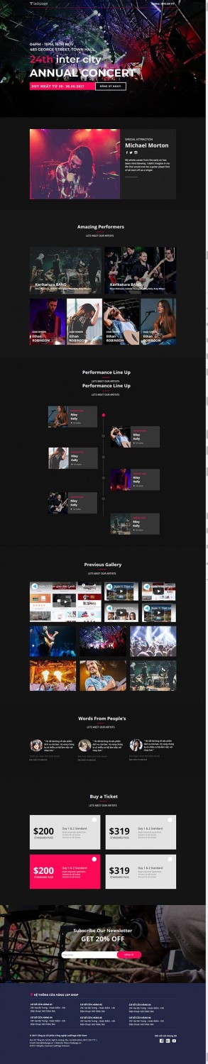 Thiết kế Mẫu website Landing Page 07